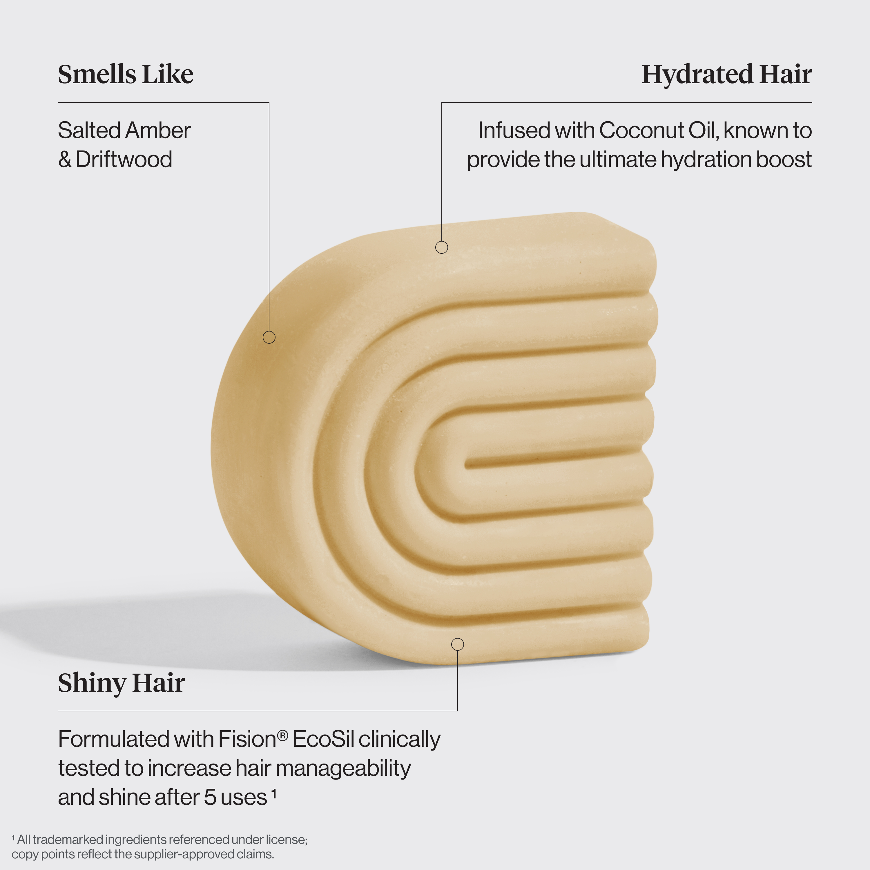 Coconut Oil Conditioner Bar for Dry Damaged Hair