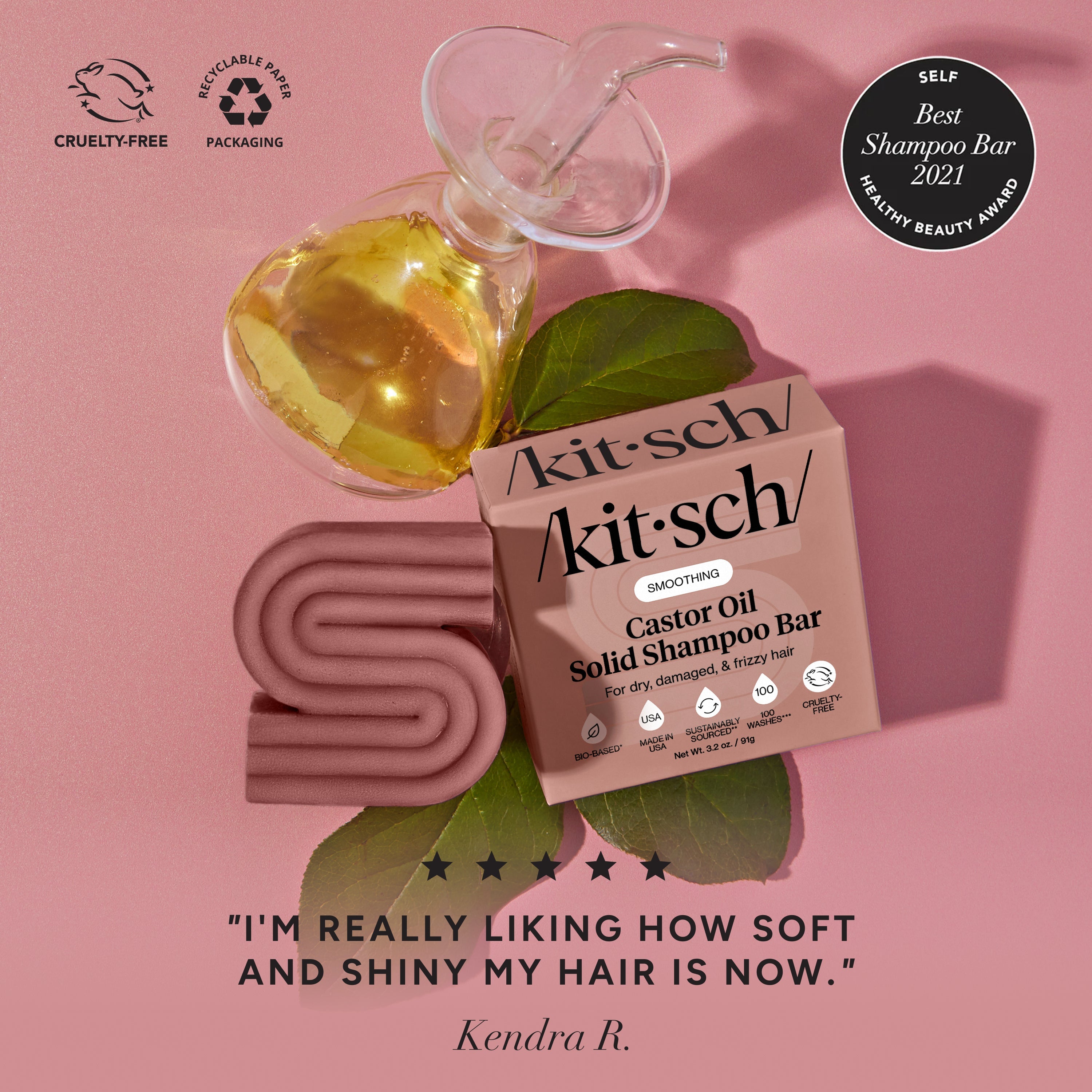 Castor Oil Nourishing Shampoo & Conditioner Bar Combo