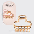 Gold Metal Cloud Claw Clip