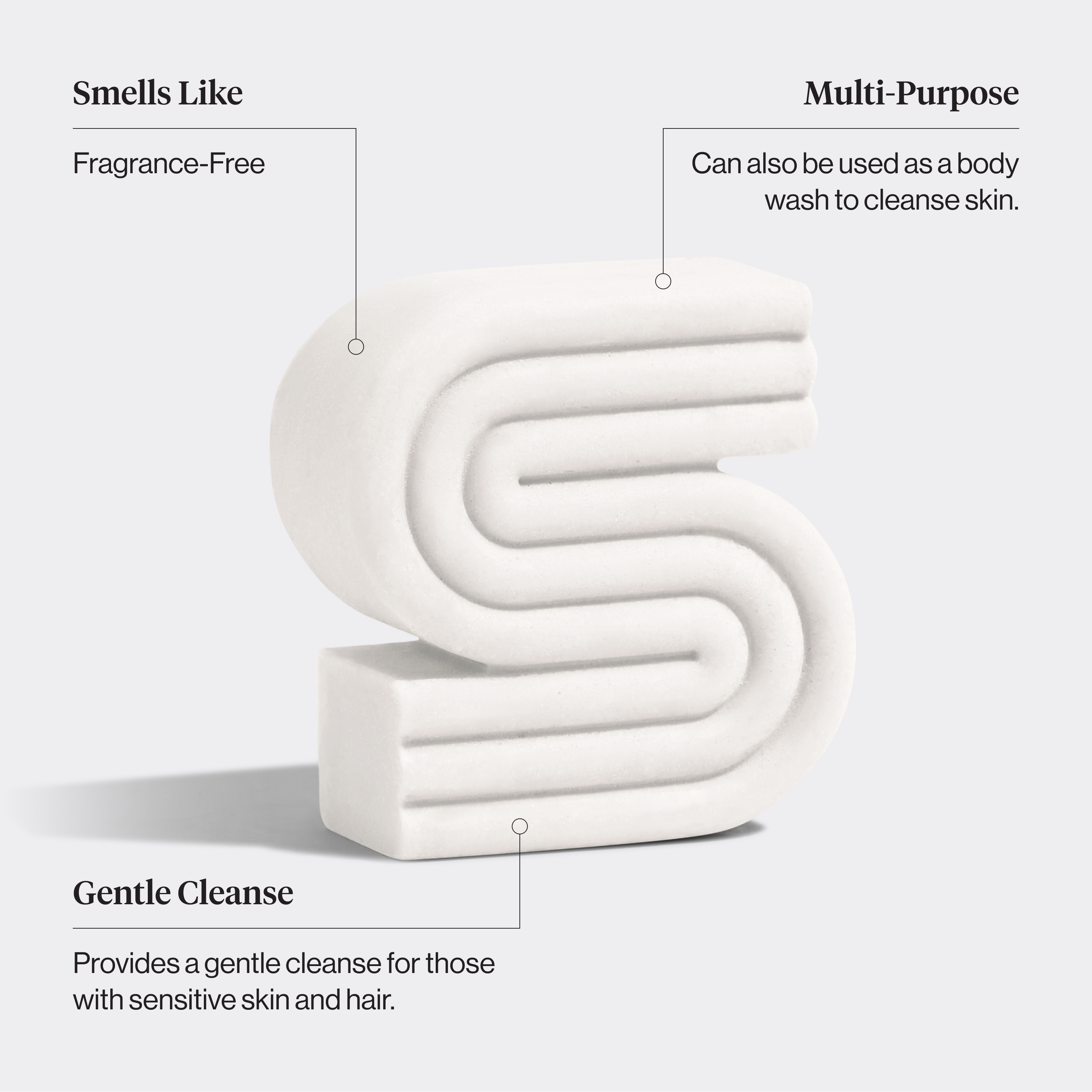 Ultra Sensitive Shampoo & Body Wash Bar Fragrance Free