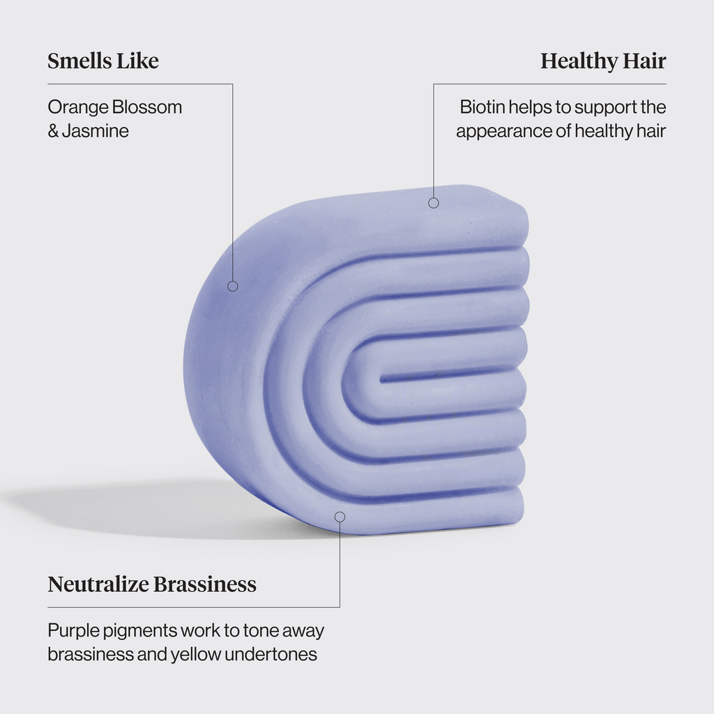 Purple Toning Conditioner Bar for Color-Treated & Grey Hair