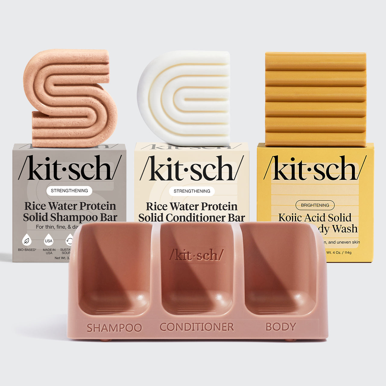 Rice Water Shampoo & Conditioner. Kojic Acid Wash. FREE Terracotta Soap Dish & FREE Shipping